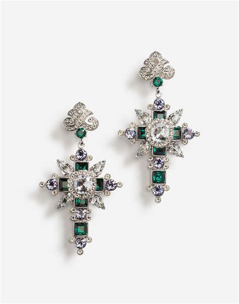 orecchini dolce e gabbana croce